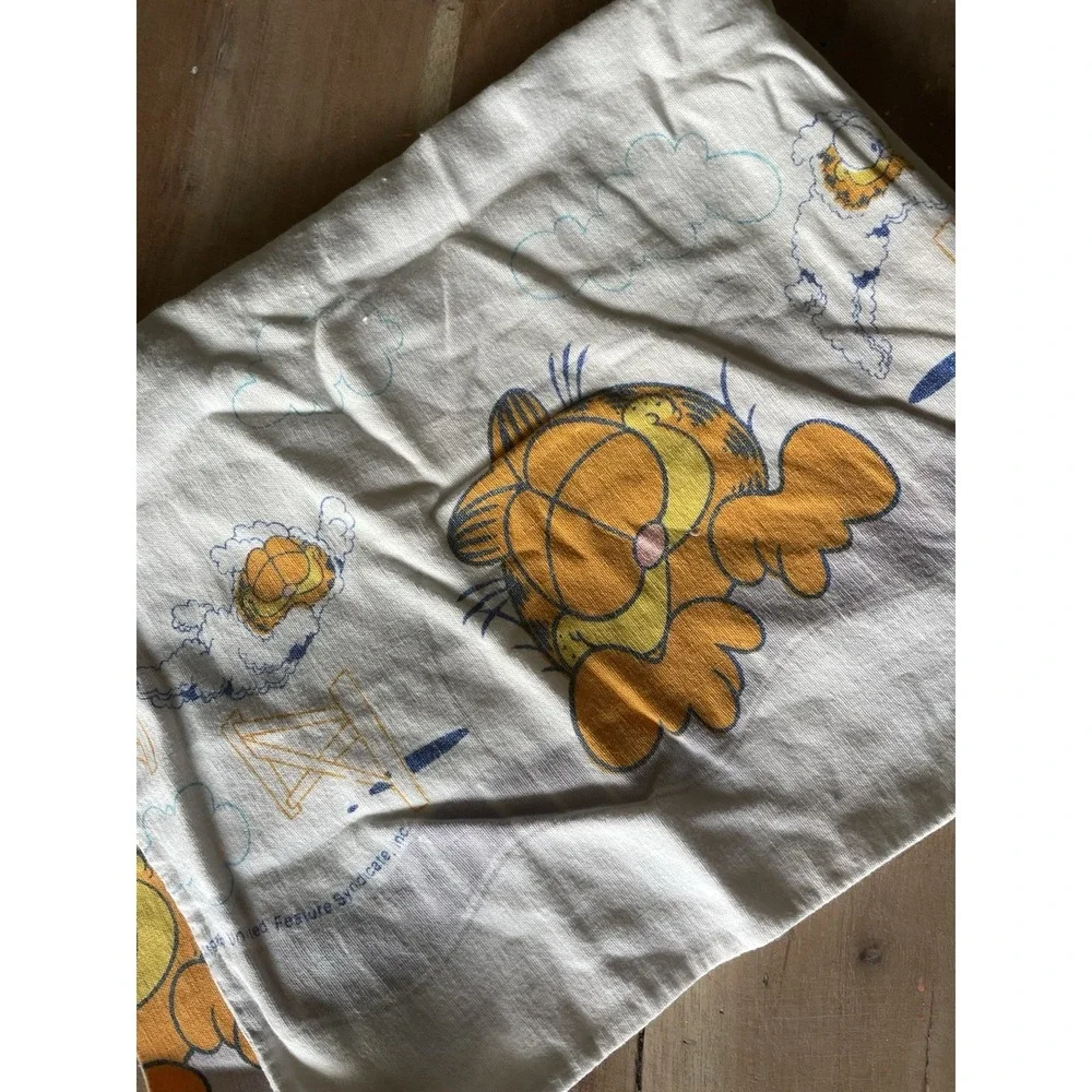 Garfield 70s Vintage Standard Pillowcase Jim Davis - Picture 2 of 5